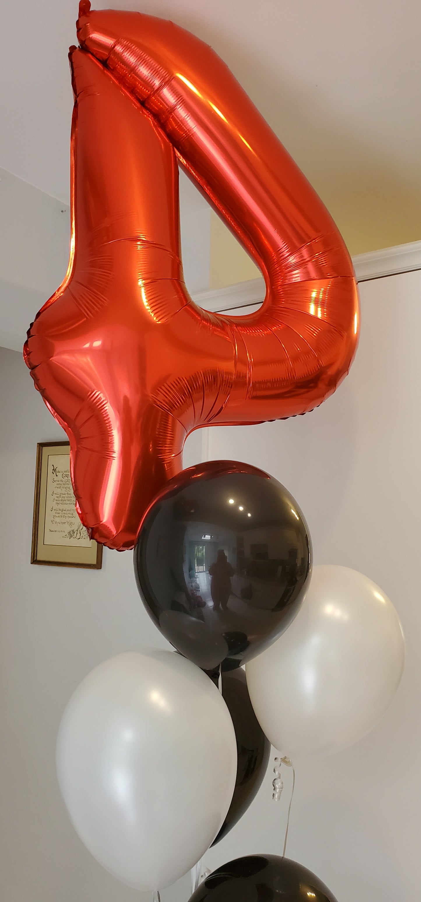 Helium balloons numbers - Red
