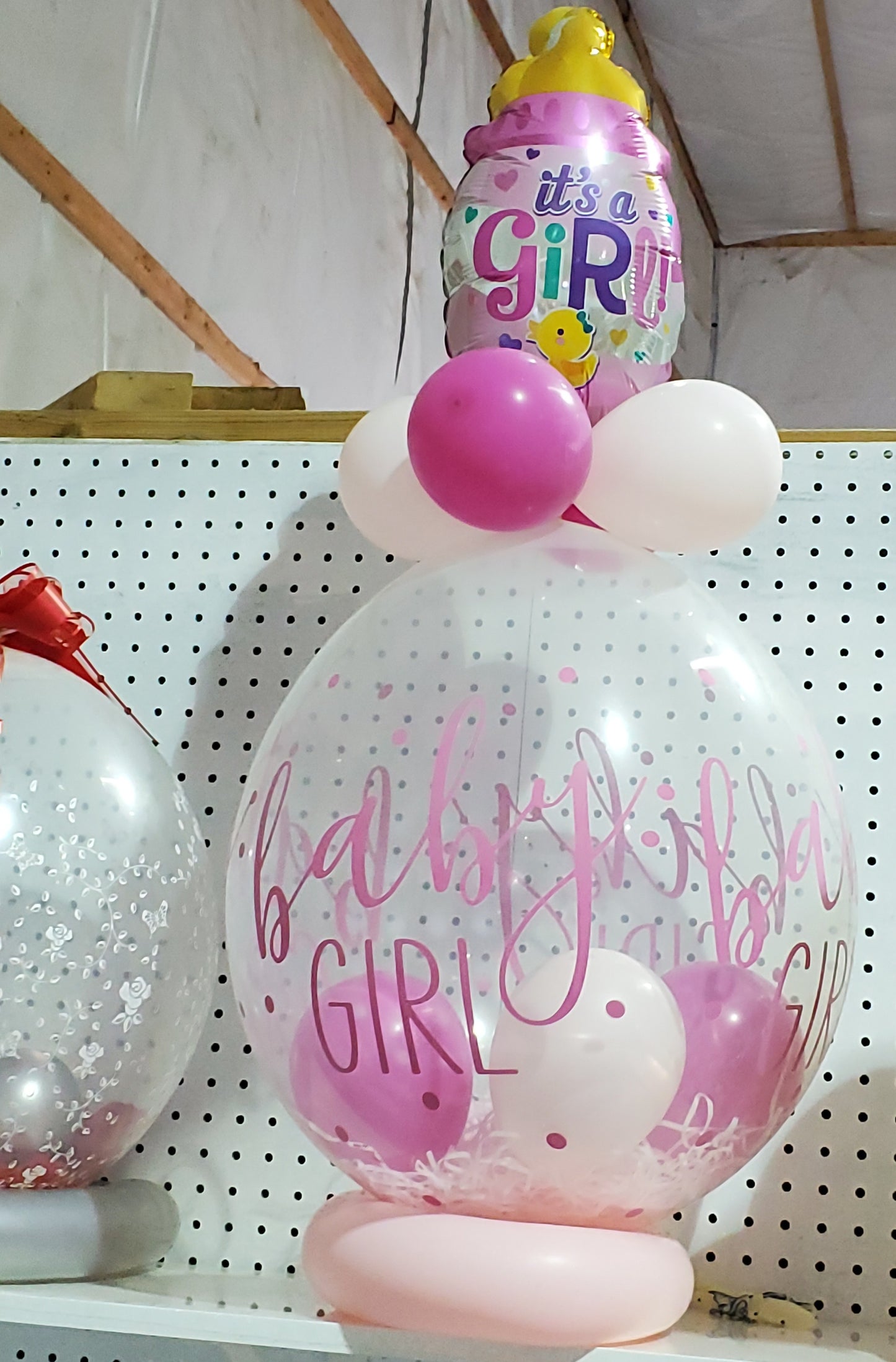 Gift basket wrapping - baby