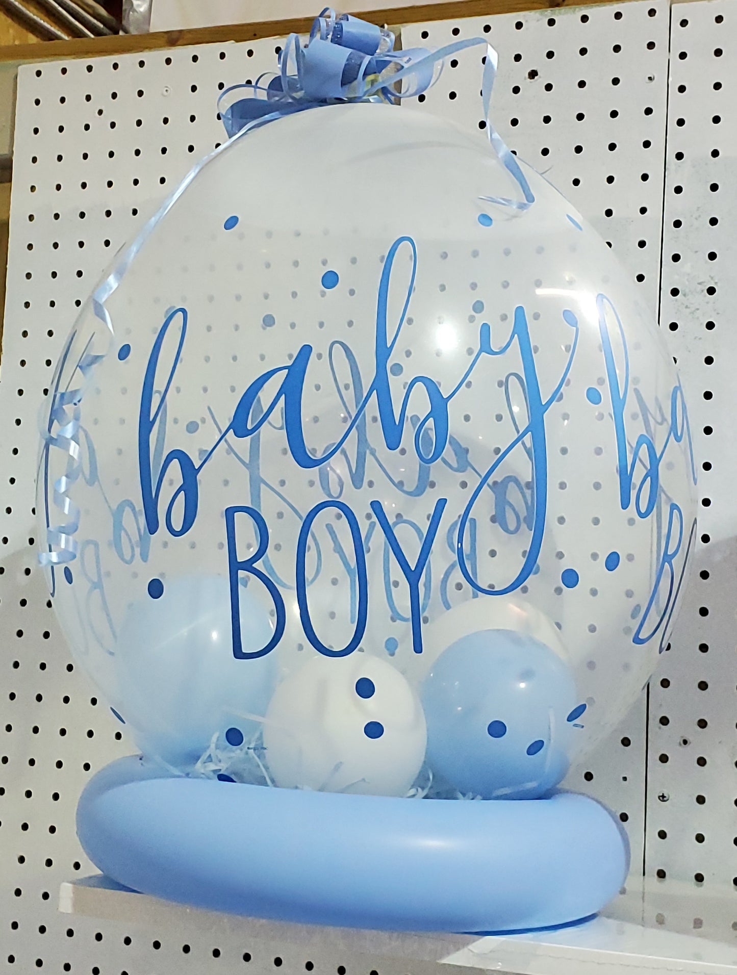 Gift basket wrapping - baby