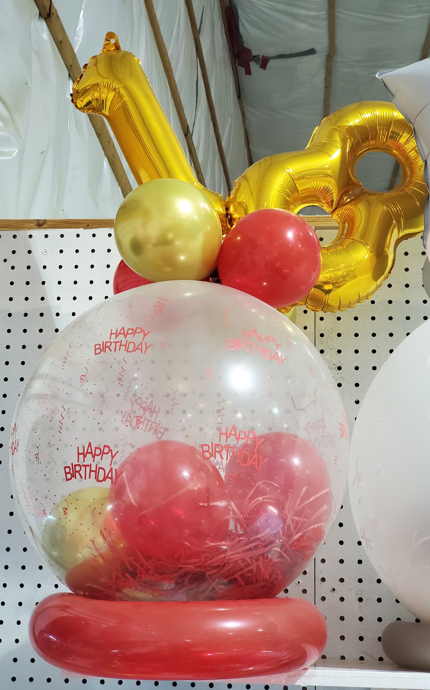 Gift basket balloon - birthday