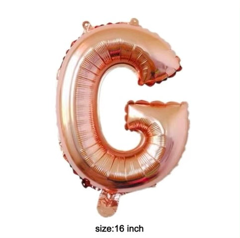 Letter balloon "G" 16" rose gold