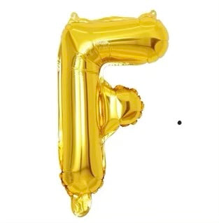 Letter balloon "F" 16" Gold