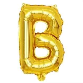 Letter balloon "B" 16" Gold