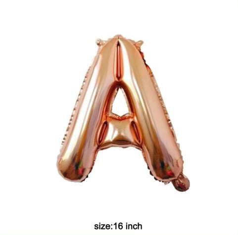 Letter balloon "A" 16" rose gold