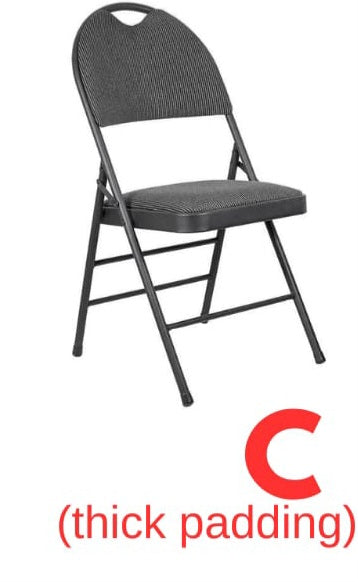 Foldable thick padded chair - dark grey