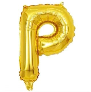 Letter balloon "P" 16" Gold