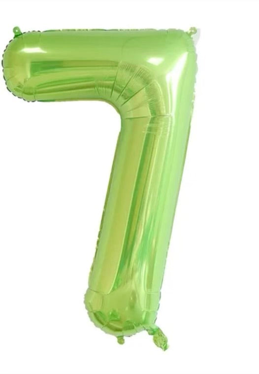 Number Balloon 7 Green 32"