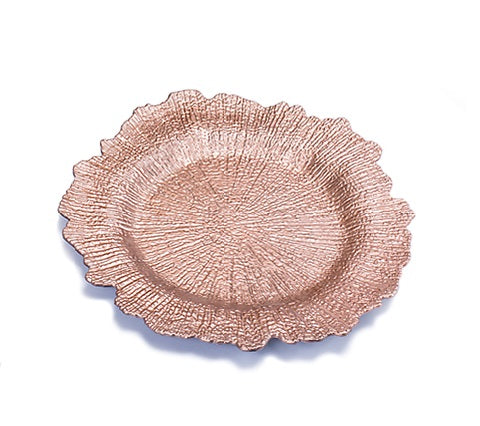Rose Gold Charger Plates Rental 2