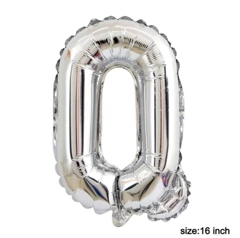 Letter balloon "Q" 16" Silver