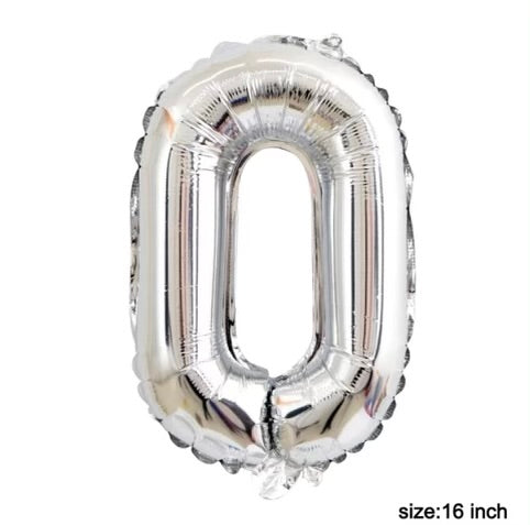 Letter balloon "O" 16" Silver