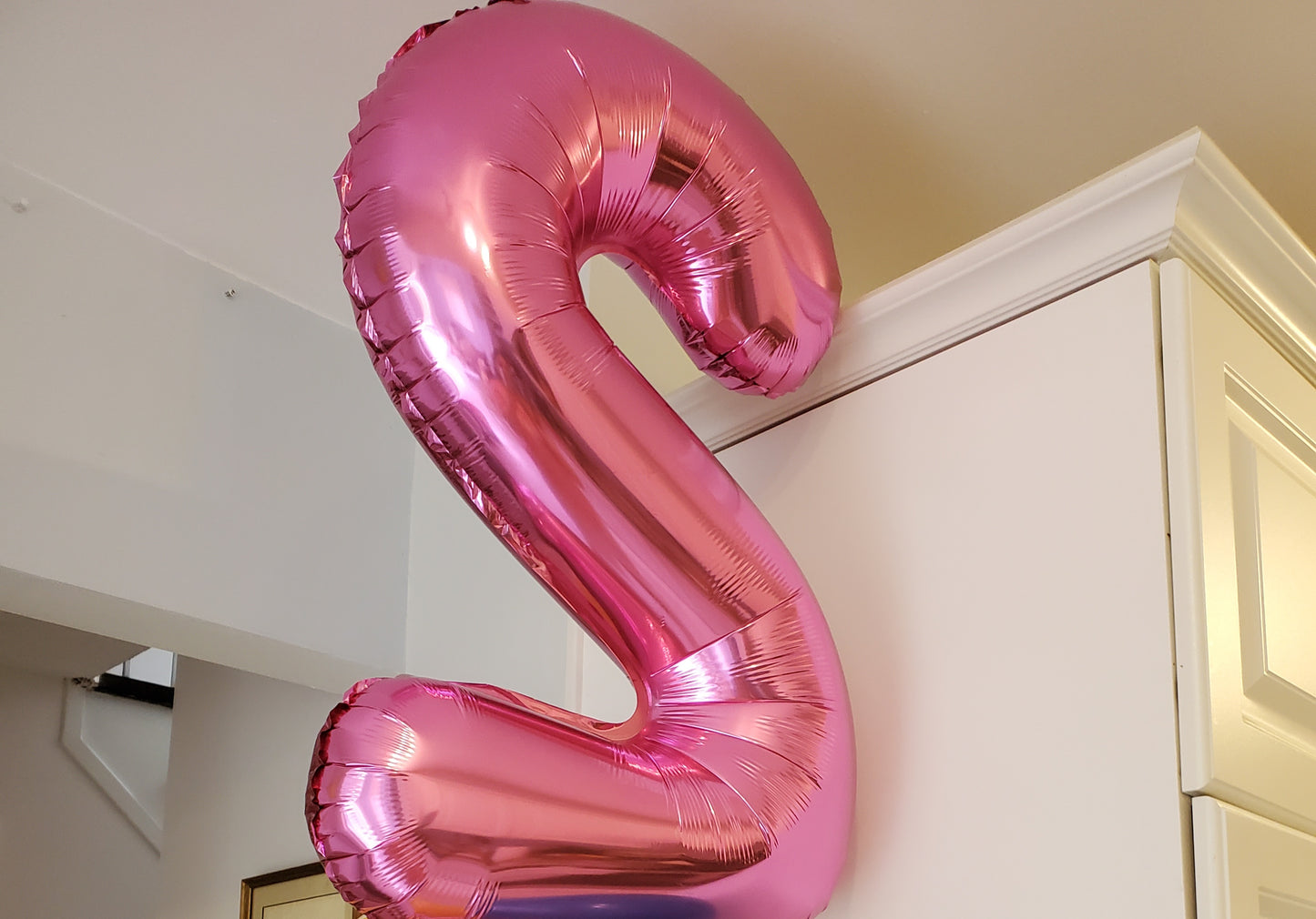 Helium balloons numbers bouquet - pink