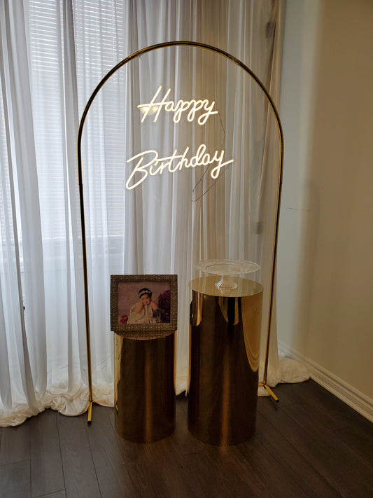 Happy Birthday Neon sign rental
