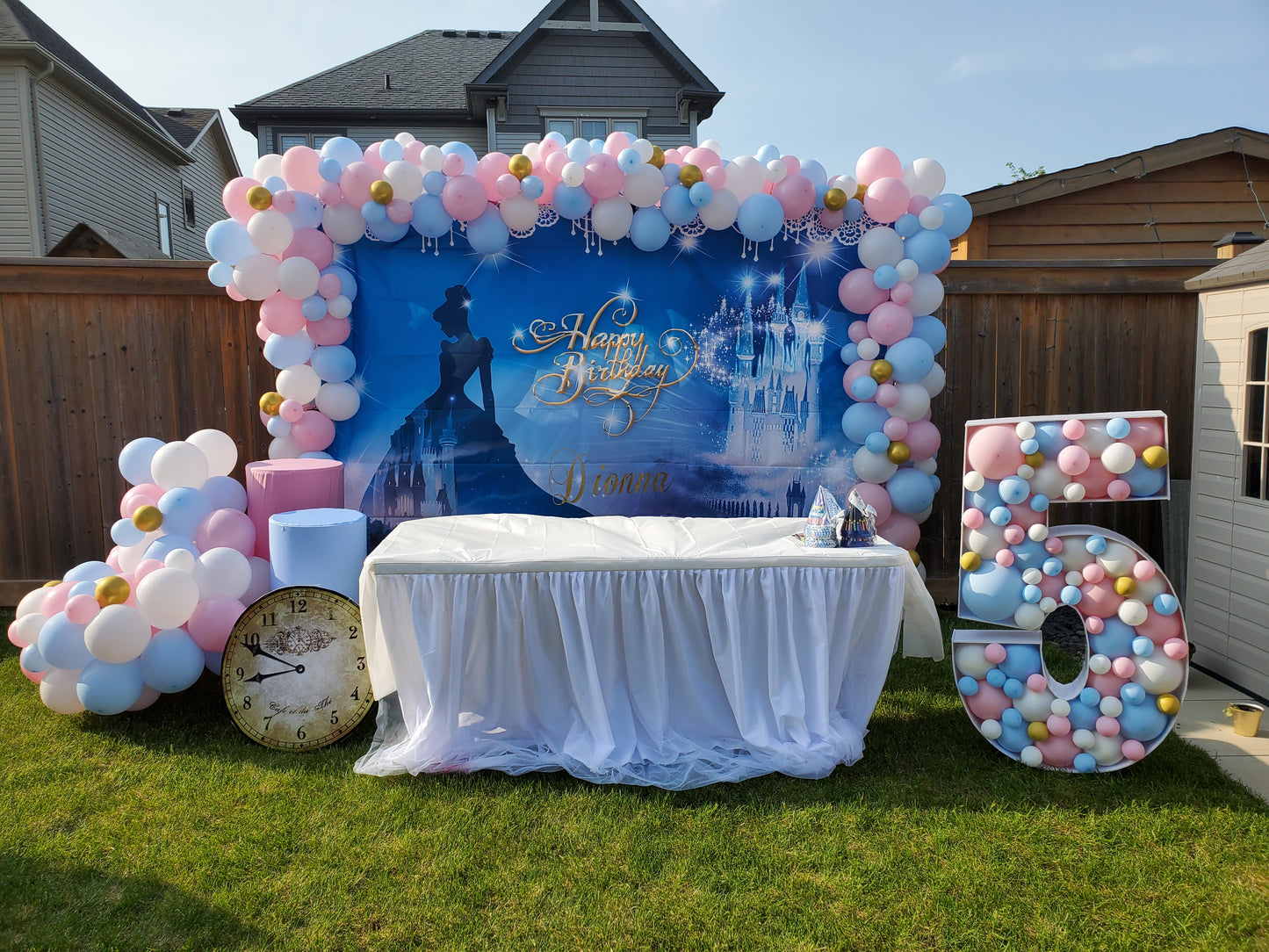 Light Blue Plinths rental