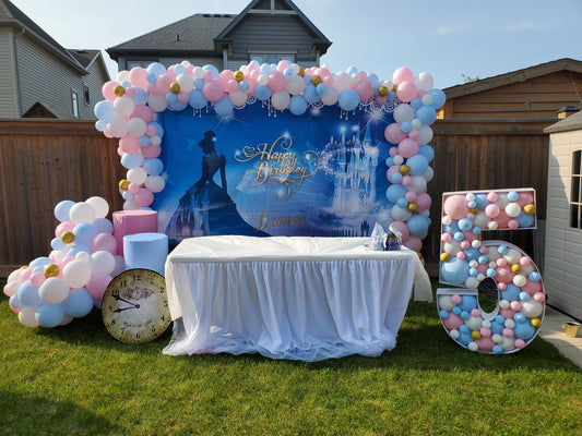 Light Blue Plinths rental