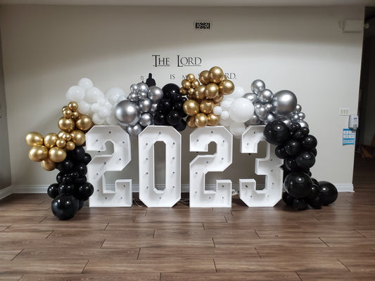 Marquee Numbers 4ft - Number 3
