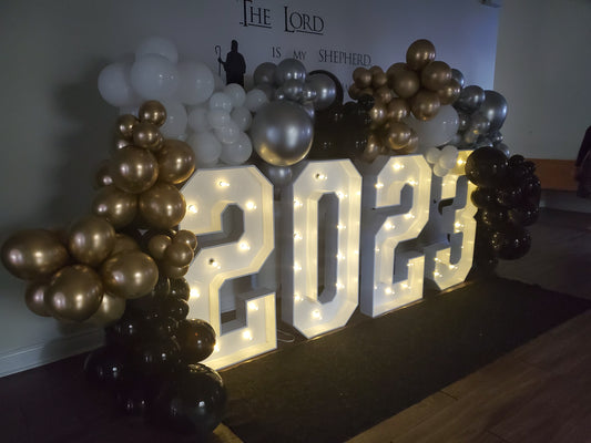 Marquee Numbers 4ft - Number 0