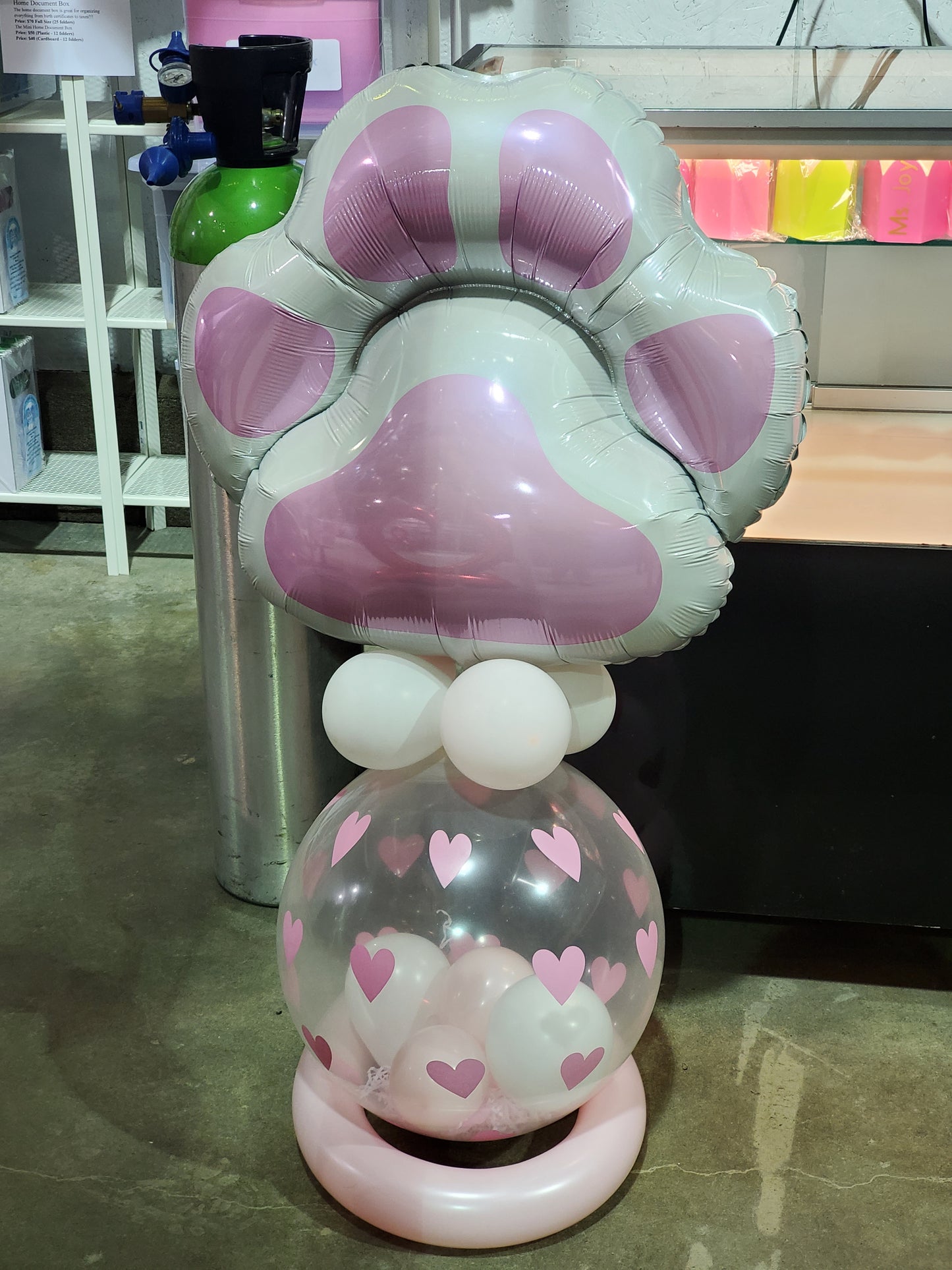 Gift basket wrapping balloon - pet
