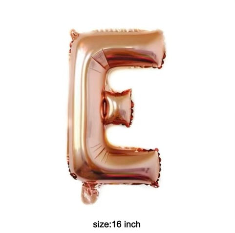 Letter balloon "E" 16" rose gold