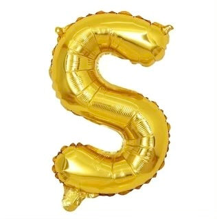 Letter balloon "S" 16" Gold