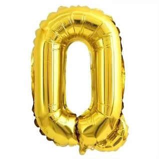 Letter balloon "Q" 16" Gold