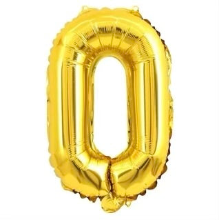 Letter balloon "O" 16" Gold