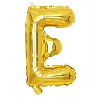 Letter balloon "E" 16" Gold
