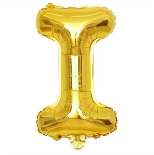 Letter balloon "I" 16" Gold