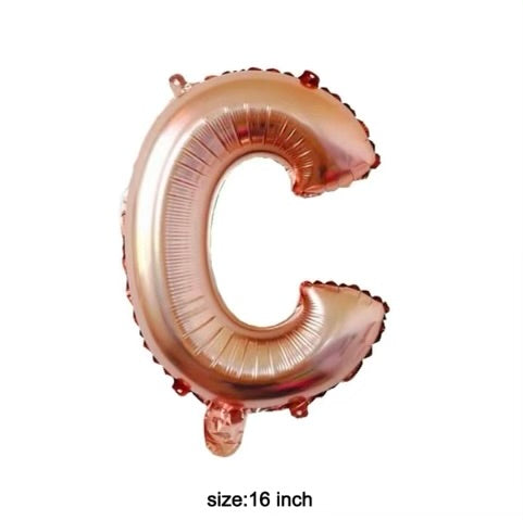 Letter balloon "C" 16" rose gold
