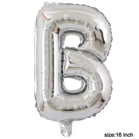 Letter balloon "B" 16" Silver