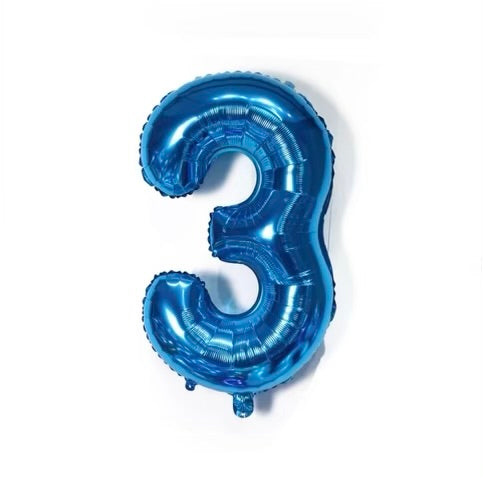 Number Balloon 3 Blue  32"