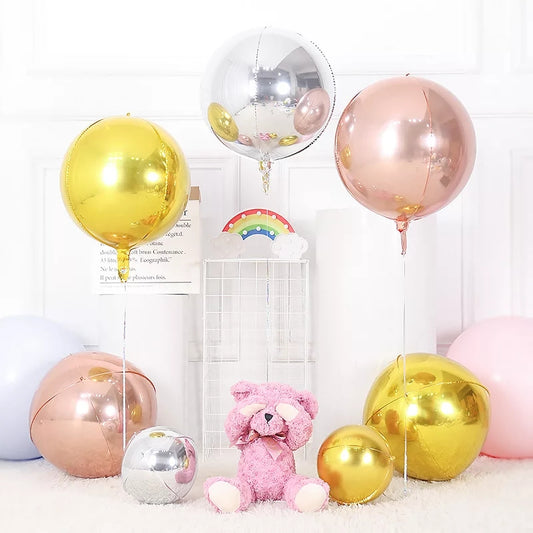 Orbz Silver balloon 10"