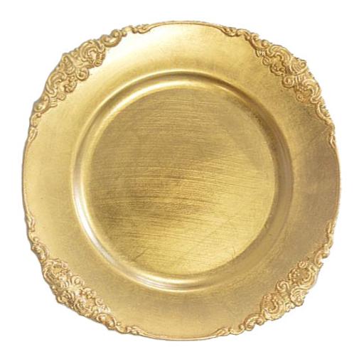Gold Charger Plates Rental