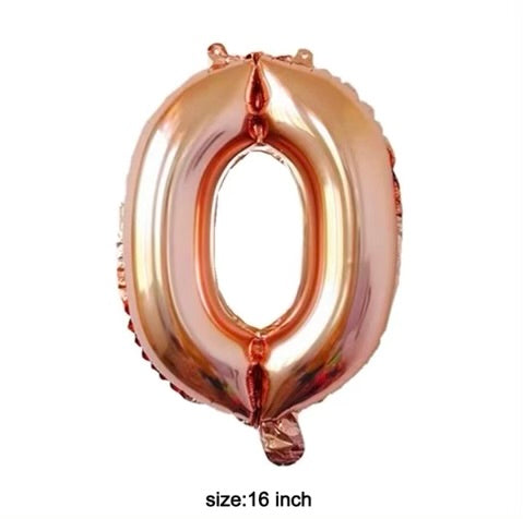 Letter balloon "O" 16" rose gold