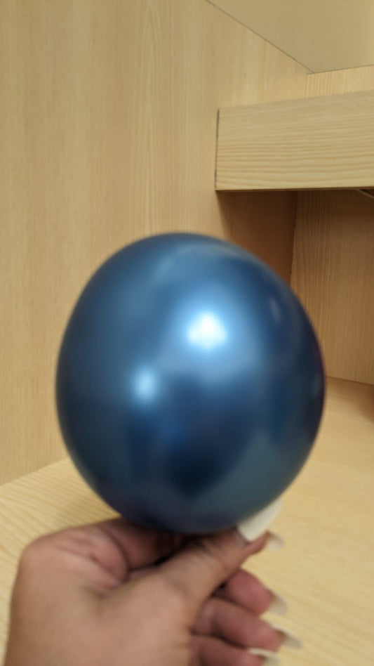 Metallic Blue Balloons 5"