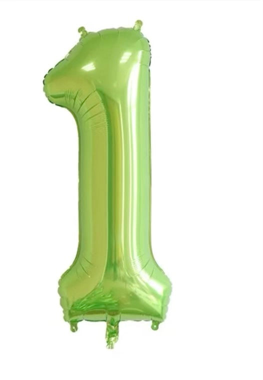 Number Balloon 1 Green 32"