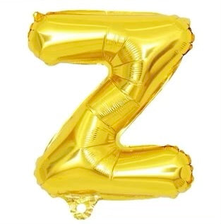 Letter balloon "Z" 16" Gold