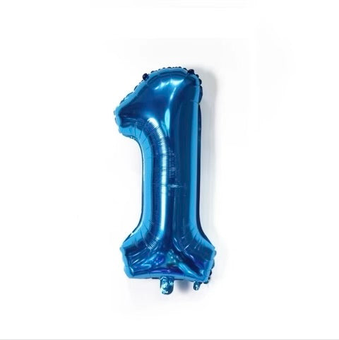 Number Balloon 1 Blue  32"