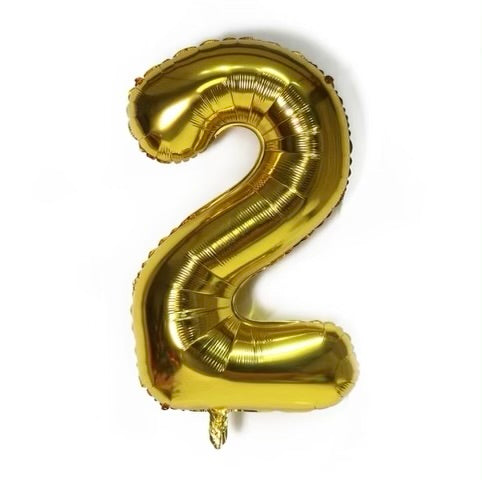 Number Balloon 2 Gold 32"