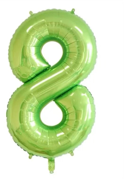 Number Balloon 8 Green 32"