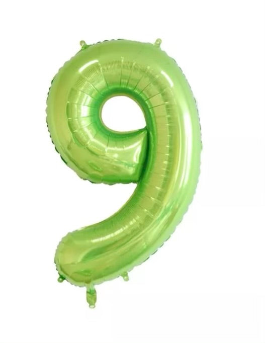 Number Balloon 9 Green 32"