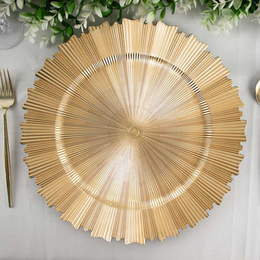 Gold Charger Plates Rental 2
