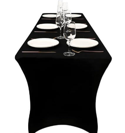 Table linen - black table spandex cover