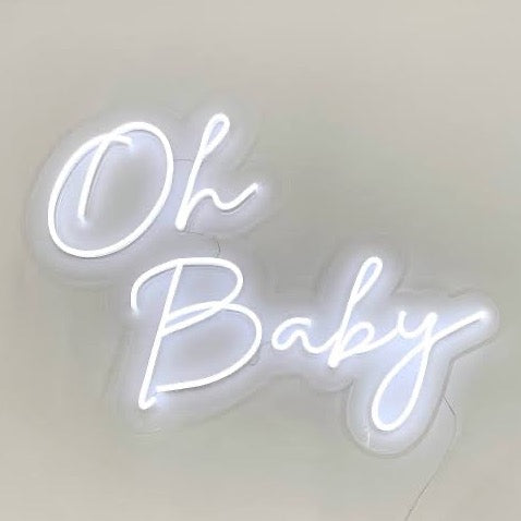 Oh Baby Neon sign rental