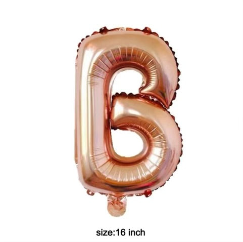 Letter balloon "B" 16" rose gold