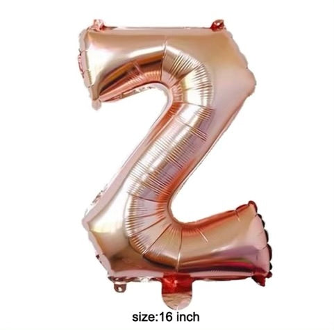 Letter balloon "Z" 16" rose gold