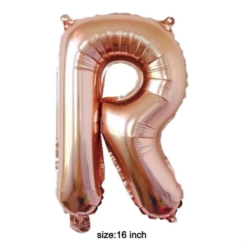 Letter balloon "R" 16" rose gold