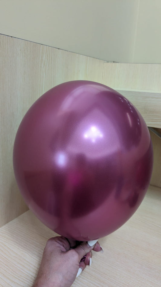 Metallic Fuschia Balloons 5"