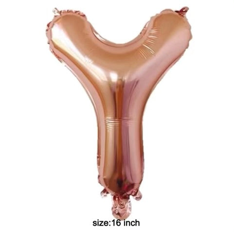 Letter balloon "Y" 16" rose gold