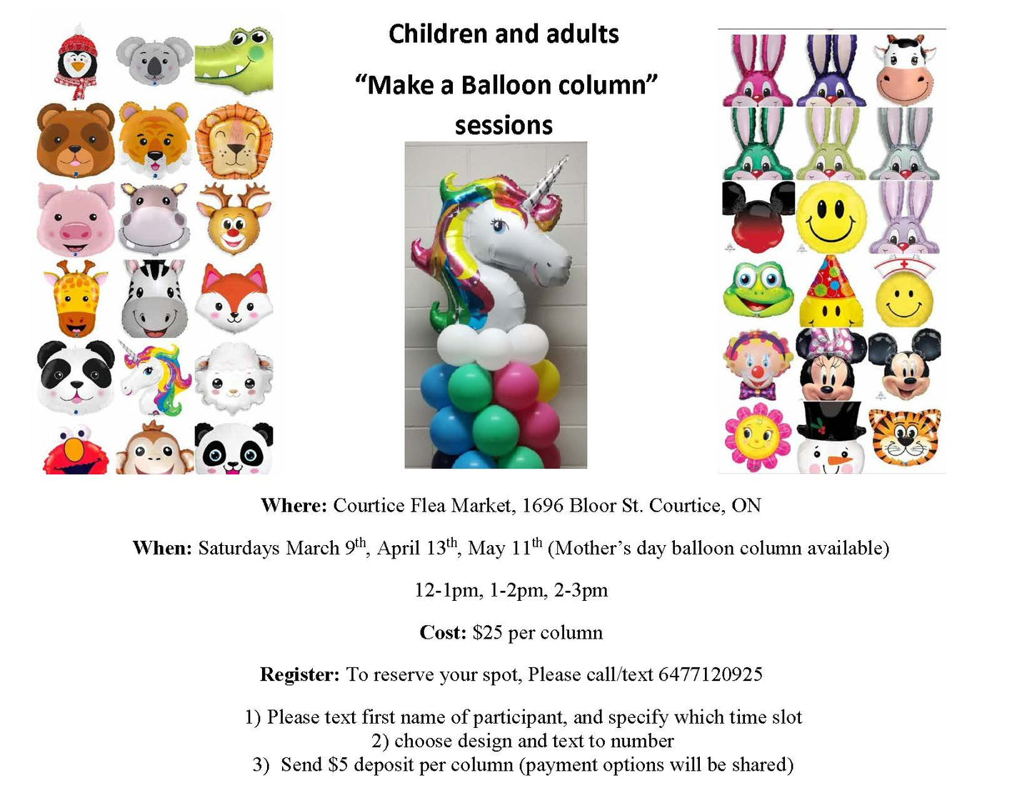 Balloon Column Workshop - private Event
